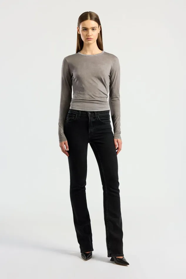 COTTON CITIZEN Standard Long Sleeve Shirt Vintage Cement Women Shirts COTTON CITIZEN Standard Long Sleeve Shirt Vintage Cement Women Shirts