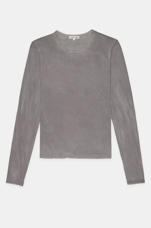 COTTON CITIZEN Standard Long Sleeve Shirt Vintage Cement Women Shirts COTTON CITIZEN Standard Long Sleeve Shirt Vintage Cement Women Shirts