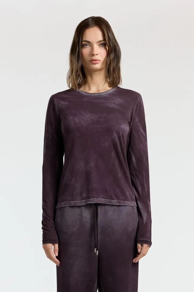 COTTON CITIZEN Standard Long Sleeve Shirt Vintage Eggplant Women Shirts