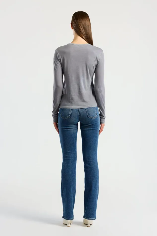 COTTON CITIZEN Standard Long Sleeve Shirt Vintage Natural Blue Women Shirts COTTON CITIZEN Standard Long Sleeve Shirt Vintage Natural Blue Women Shirts