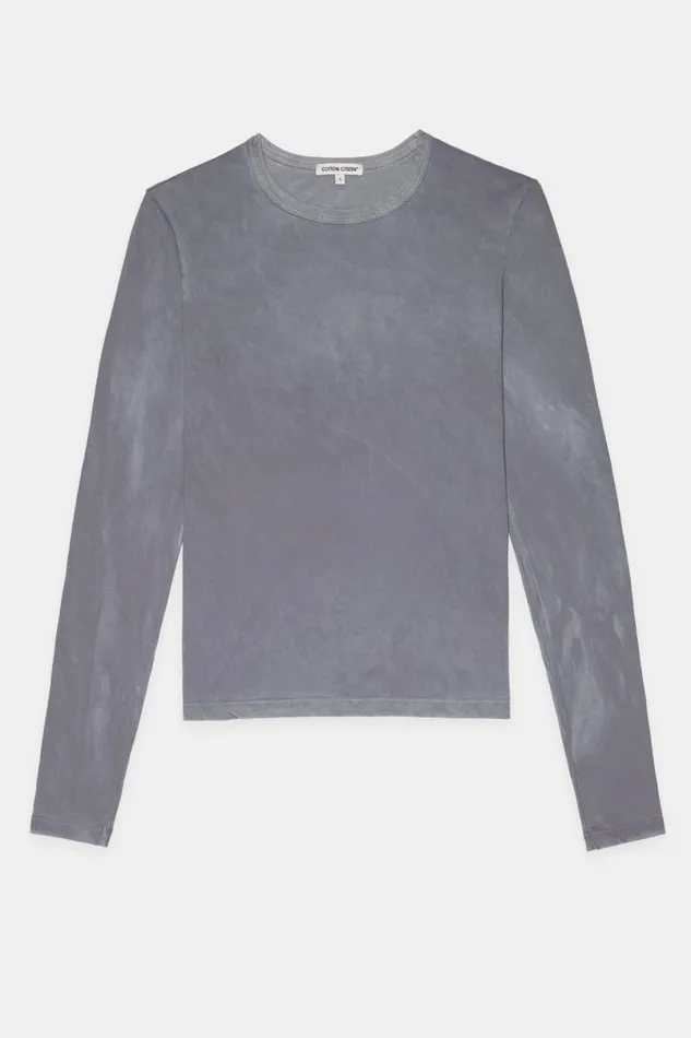 COTTON CITIZEN Standard Long Sleeve Shirt Vintage Natural Blue Women Shirts COTTON CITIZEN Standard Long Sleeve Shirt Vintage Natural Blue Women Shirts