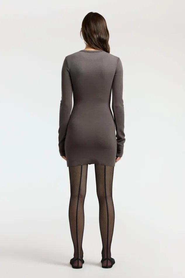 COTTON CITIZEN Verona Crewneck Mini Dress Stone Cast Women Dresses Skirts COTTON CITIZEN Verona Crewneck Mini Dress Stone Cast Women Dresses Skirts