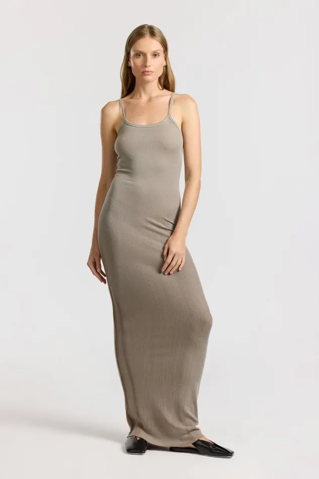 COTTON CITIZEN Verona Spaghetti Maxi Dress Camel Cast Women Dresses Skirts COTTON CITIZEN Verona Spaghetti Maxi Dress Camel Cast Women Dresses Skirts