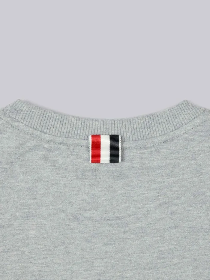 Cotton Jersey 4bar Long Sleeve Tshirt Light Grey GirlsBoys Thom Browne Sweats And Tshirt Cotton Jersey 4bar Long Sleeve Tshirt Light Grey GirlsBoys Thom Browne Sweats And Tshirt