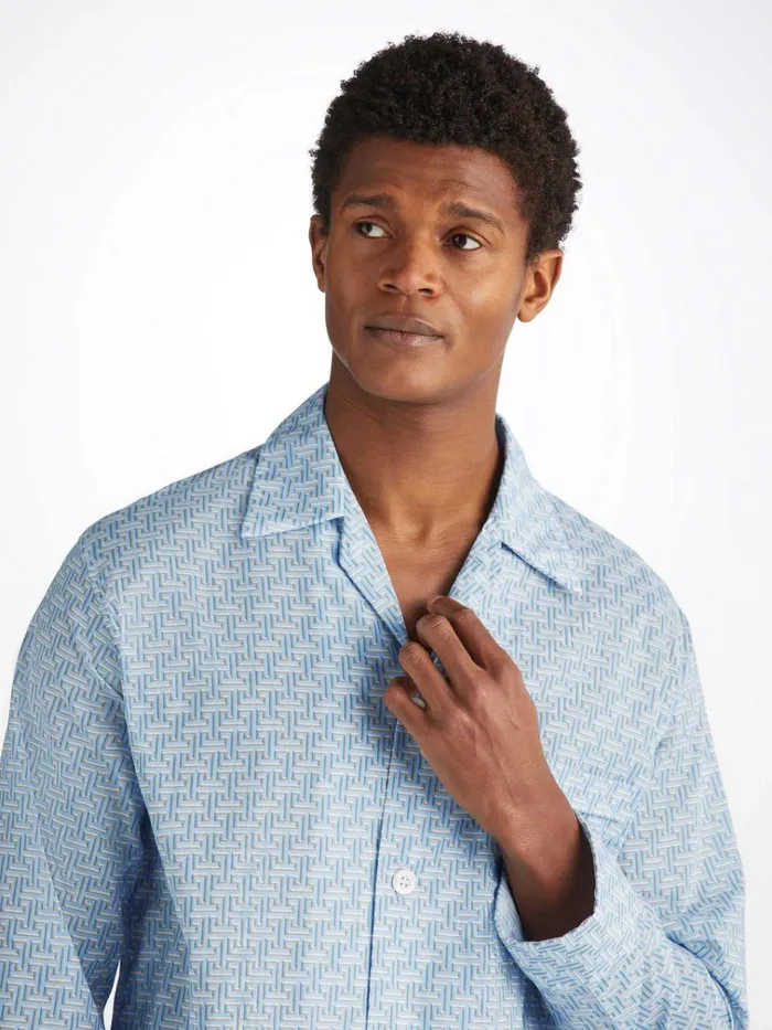 Cotton Pajamas Men Derek Rose Classic Fit Pajamas Ledbury 72 Cotton Batiste Blue Cotton Pajamas Men Derek Rose Classic Fit Pajamas Ledbury 72 Cotton Batiste Blue