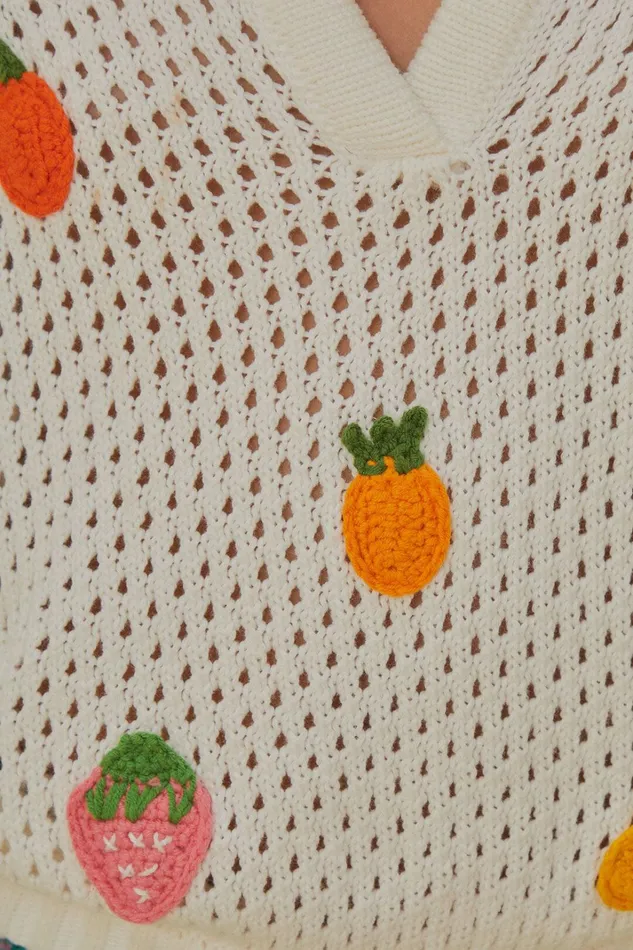 Crochet Fruit Kids Sweater Women FARM Rio Sweaters and Sweatshirts Crochet Fruit Kids Sweater Women FARM Rio Sweaters and Sweatshirts