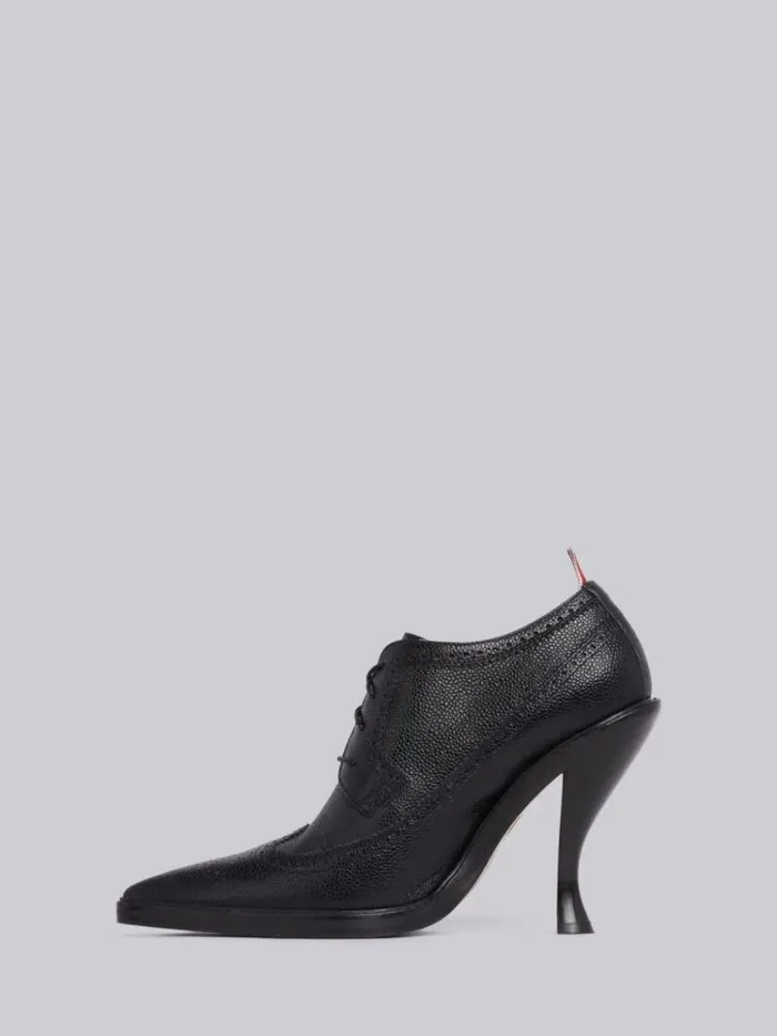 Curved Heel Longwing Brogue Black Women Thom Browne Heels Curved Heel Longwing Brogue Black Women Thom Browne Heels