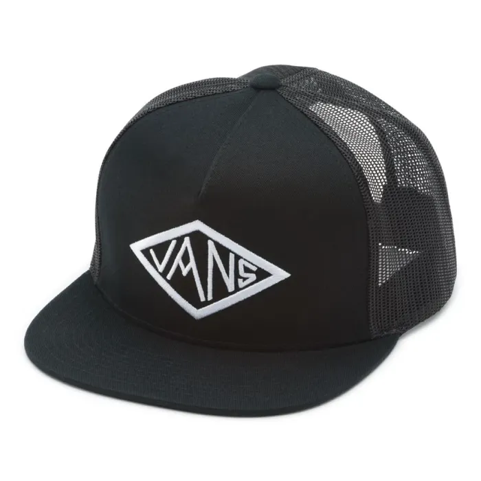 Dak Diamond Trucker Hat Black Hats and Beanies Vans Men Dak Diamond Trucker Hat Black Hats and Beanies Vans Men