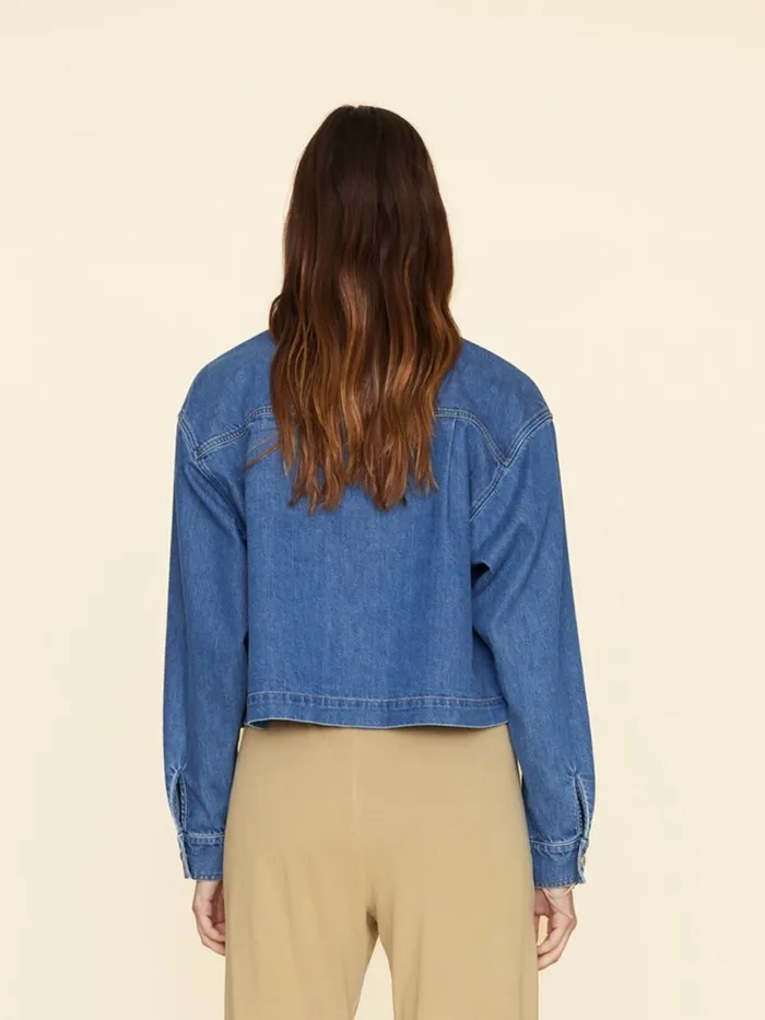 Deep Indigo Nicky Denim Top Women Tops XRENA Deep Indigo Nicky Denim Top Women Tops XRENA