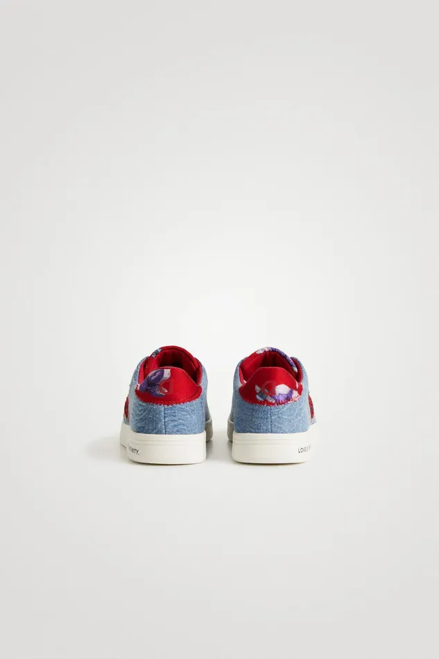 Denim Sneakers With Heart Women Desigual Sneakers