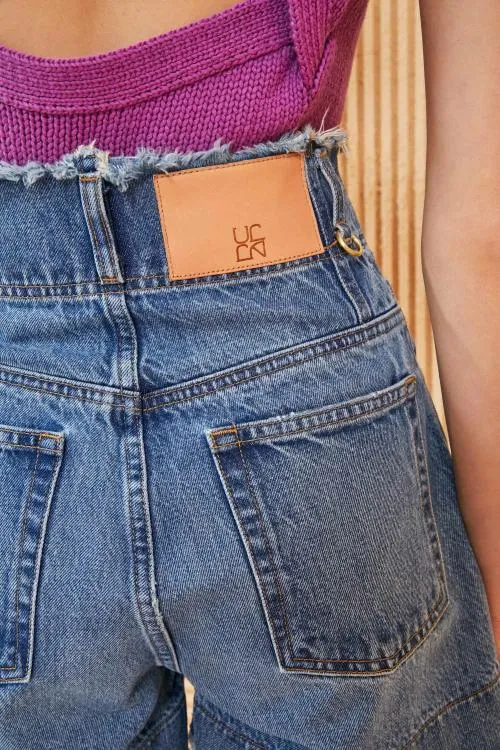 Denim Women Ulla Johnson The Charlotte Short Danube Medium Indigo Wash Denim Women Ulla Johnson The Charlotte Short Danube Medium Indigo Wash