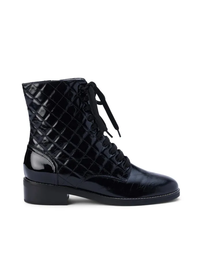 Desiree Patent Leather Boot Black Patent Women L039Agence Boots and Booties