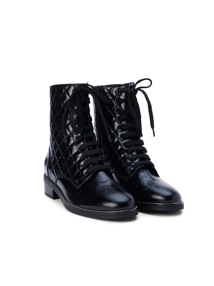 Desiree Patent Leather Boot Black Patent Women L039Agence Boots and Booties Desiree Patent Leather Boot Black Patent Women L039Agence Boots and Booties