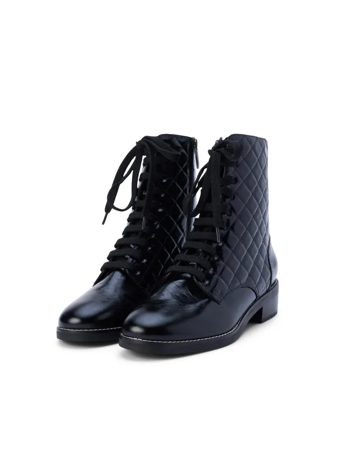 Desiree Patent Leather Boot Black Patent Women L039Agence Boots and Booties Desiree Patent Leather Boot Black Patent Women L039Agence Boots and Booties