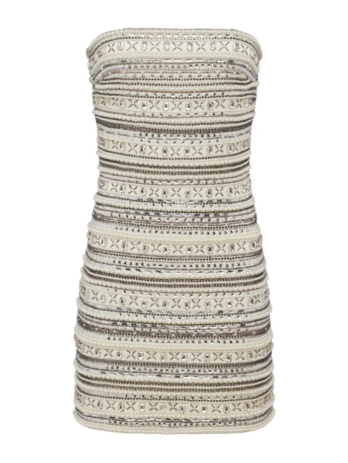 Diamond Crystal Embellished Dress Crystal Bead Mix Women L039Agence Dresses and Jumpsuits Diamond Crystal Embellished Dress Crystal Bead Mix Women L039Agence Dresses and Jumpsuits