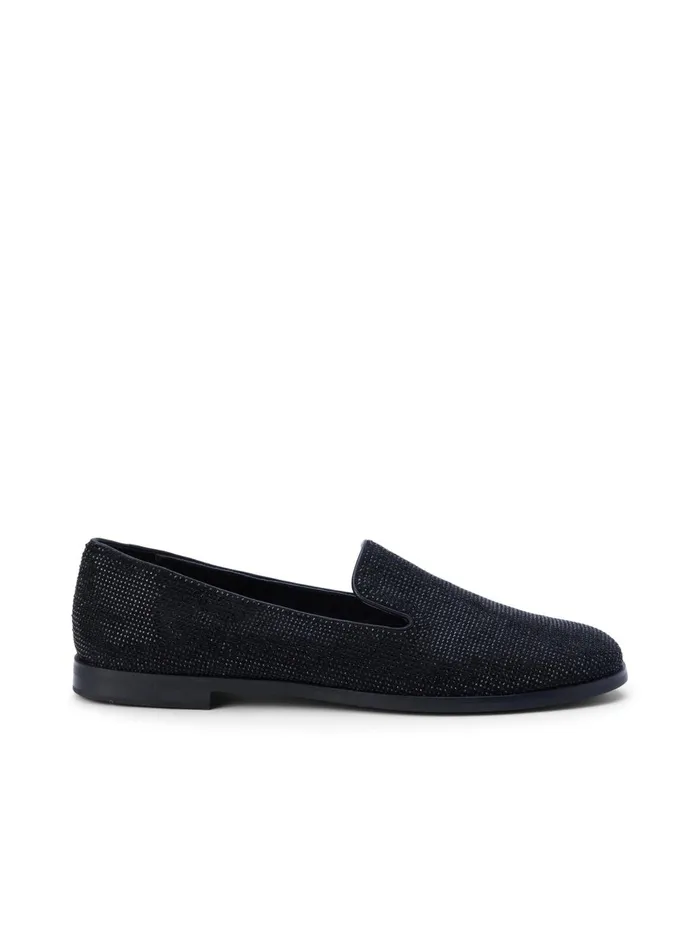 Dominik Crystal Loafer Black Crystal Women L039Agence Flats and Loafers