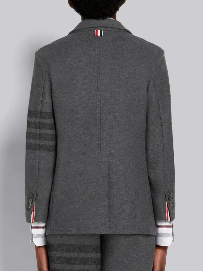 Double Face Tech Twill Tonal 4bar Sack Jacket Medium Grey Women Thom Browne Jackets