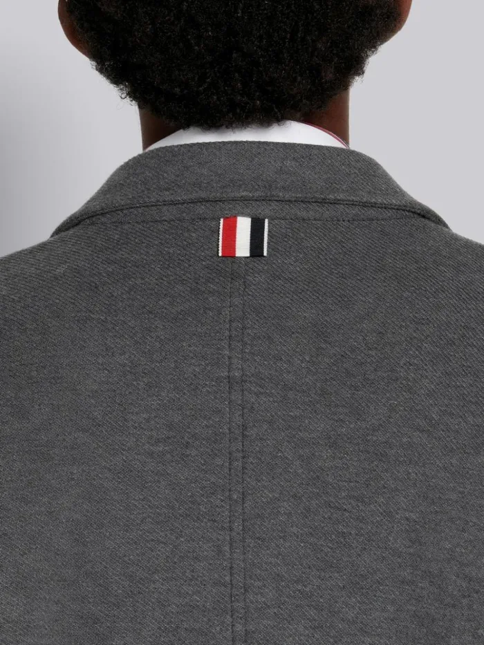 Double Face Tech Twill Tonal 4bar Sack Jacket Medium Grey Women Thom Browne Jackets