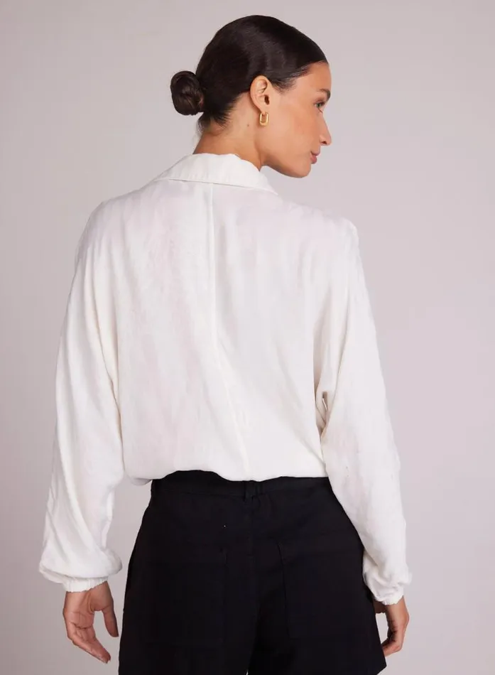 Drawcord Waist Shirt 8211 Off White Women Bella Dahl Long Sleeve Drawcord Waist Shirt 8211 Off White Women Bella Dahl Long Sleeve