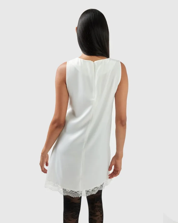 Dresses After Party Lace Mini Dress 8211 OffWhite Belle and Bloom Women