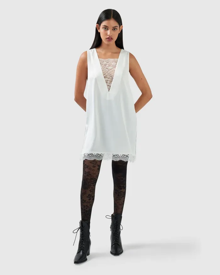 Dresses After Party Lace Mini Dress 8211 OffWhite Belle and Bloom Women