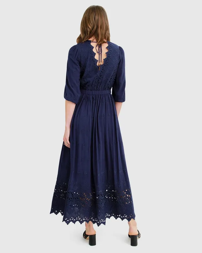 Dresses All Eyes On Me Midi Dress 8211 Navy Belle and Bloom Women