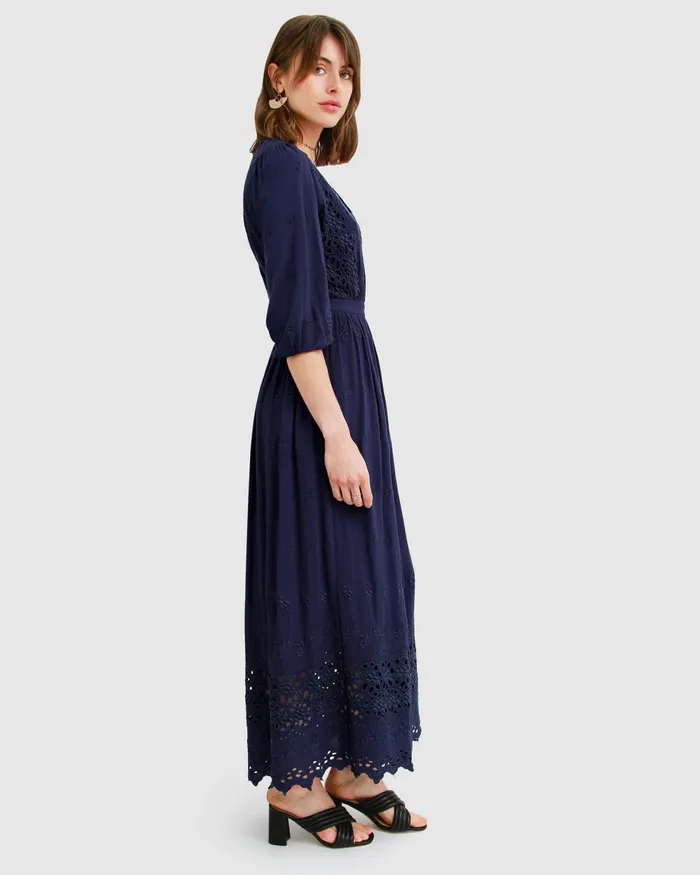 Dresses All Eyes On Me Midi Dress 8211 Navy Belle and Bloom Women