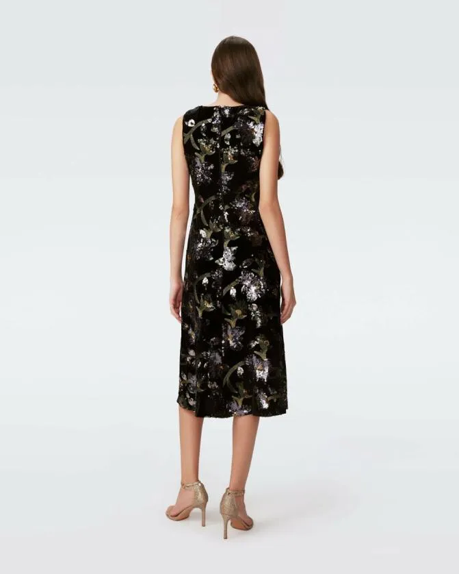 DVF Dresses Coral Dress Sequin Floral 8211 Women