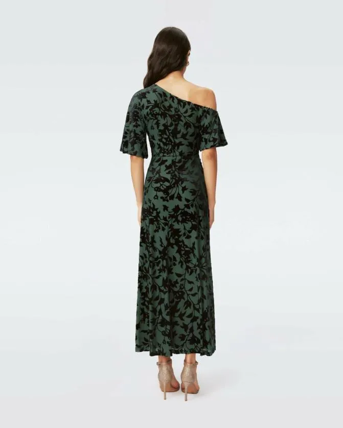 DVF Dresses Eleora Dress Odile Vine Hawthorne Green 8211 Women