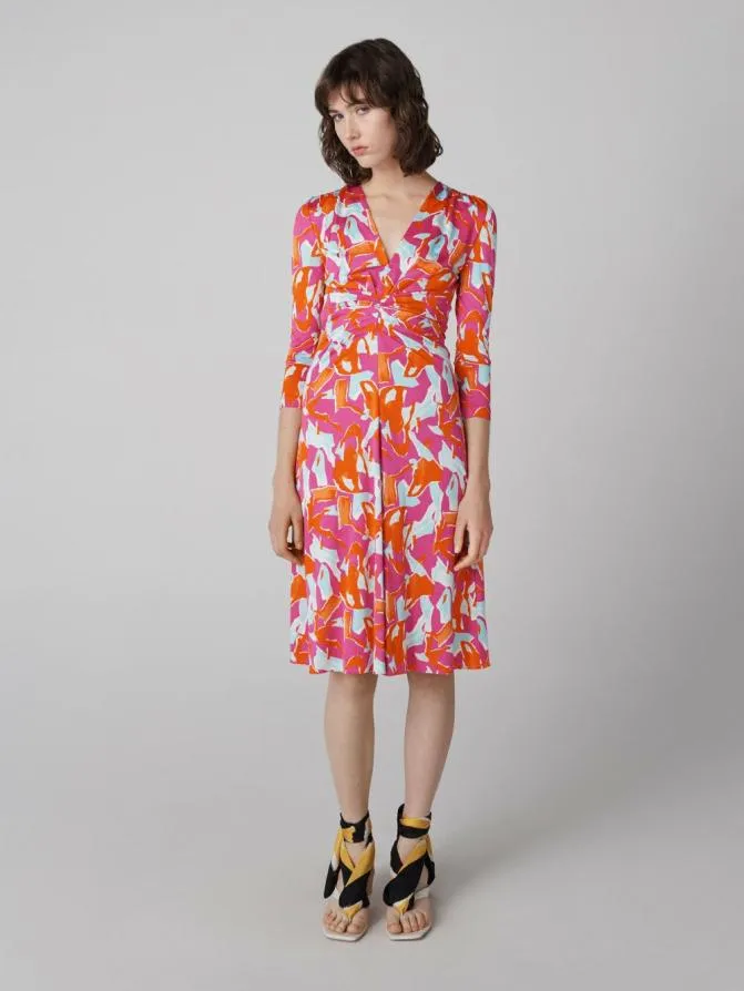 DVF Dresses Jerome Dress Tiny Island Camo Pink 8211 Women