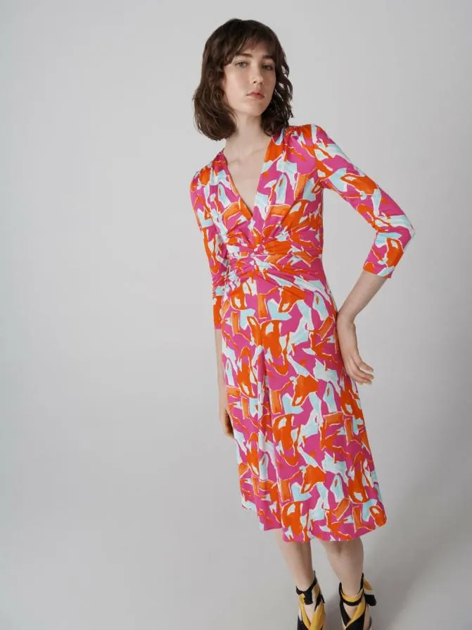 DVF Dresses Jerome Dress Tiny Island Camo Pink 8211 Women