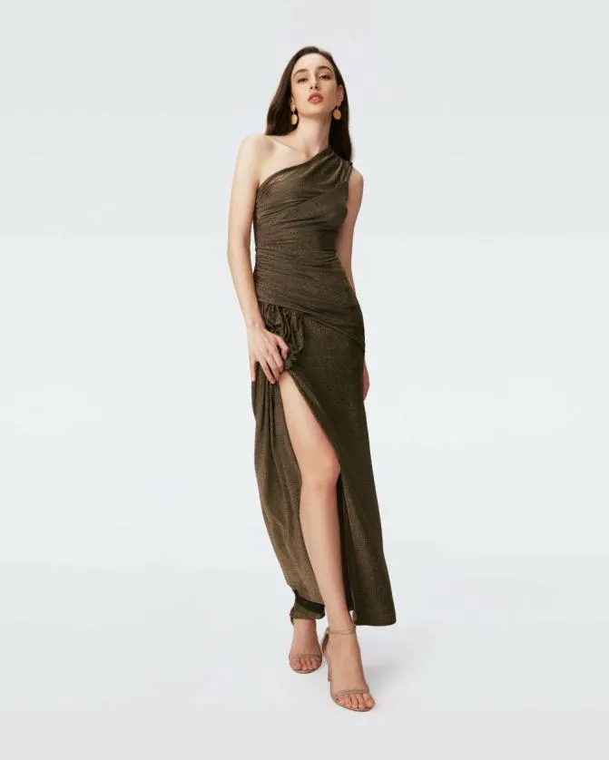 DVF Dresses Rafael Dress Golden Brown 8211 Women