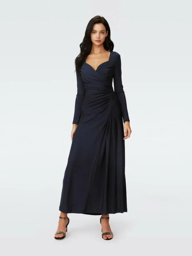 DVF Dresses Raffi Dress Metallic Midnight 8211 Women