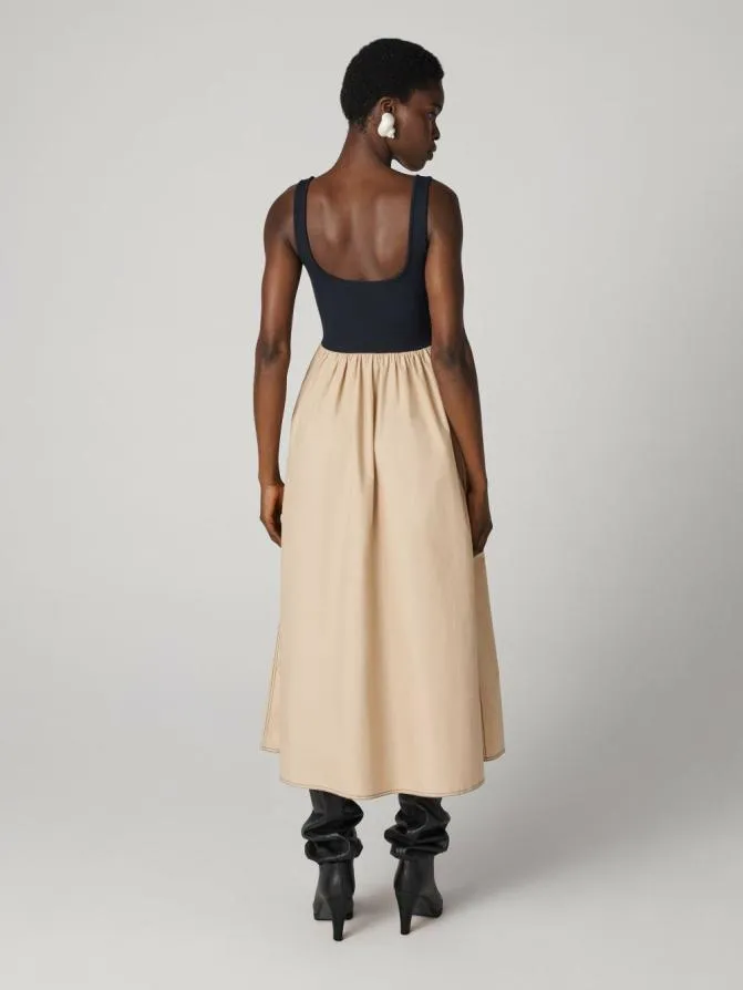 DVF Dresses Selena Dress Khaki And Midnight 8211 Women