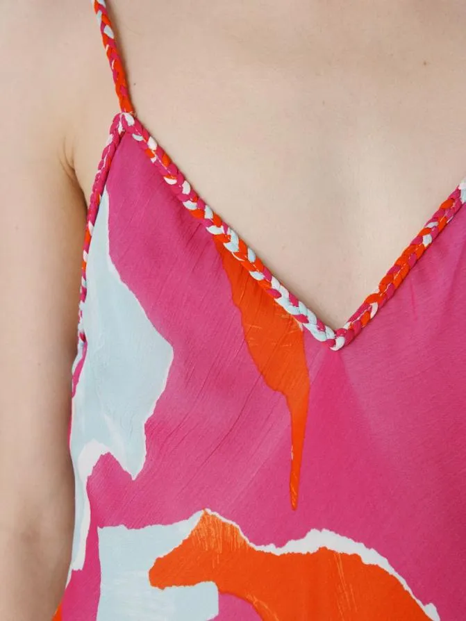 DVF Dresses Stella Dress Giant Island Camo Pink 8211 Women