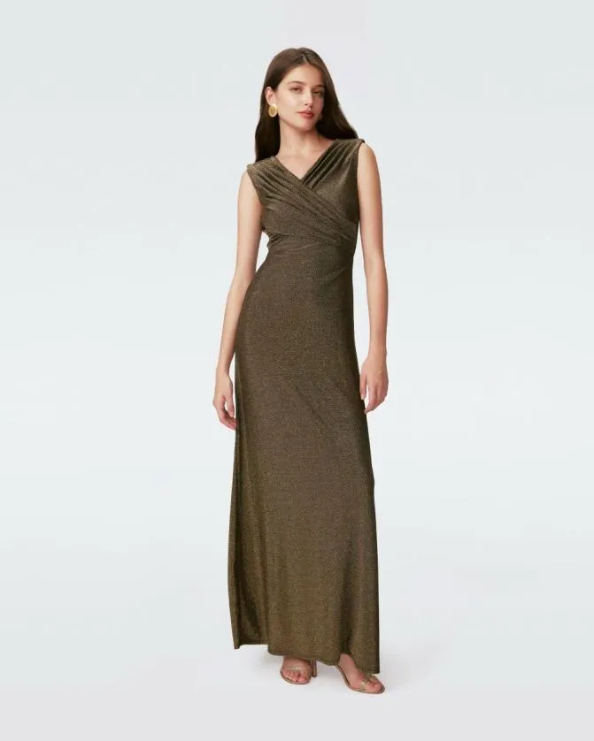 DVF Dresses Tomas Dress Golden Brown 8211 Women