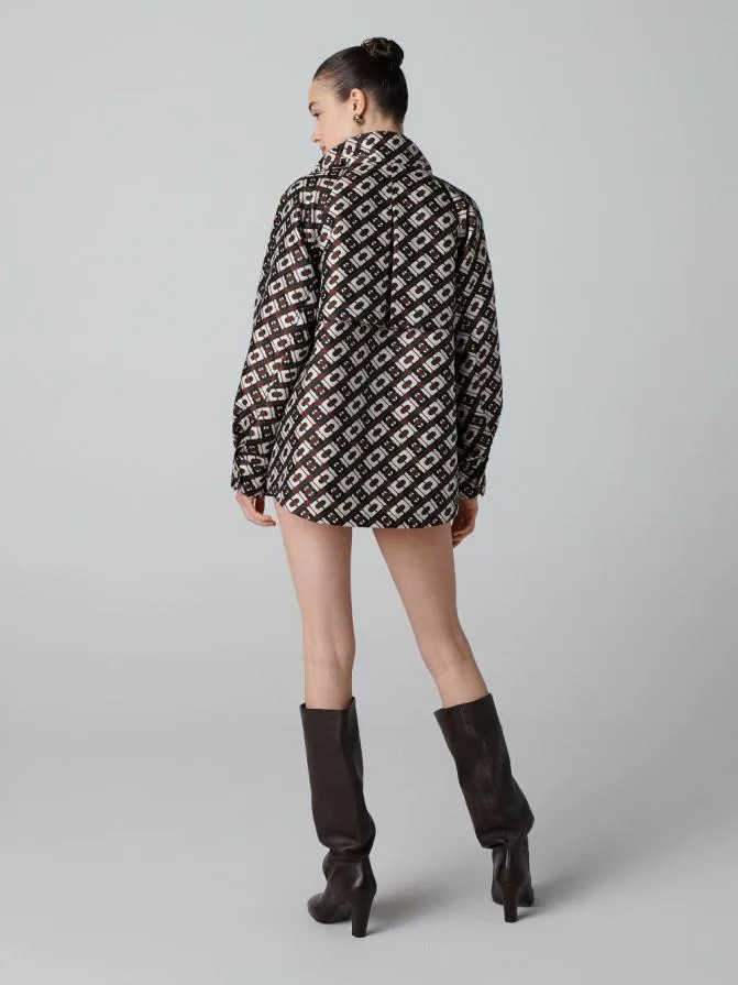 DVF Jackets and Coats Karlie Jacket Cane Link Brown 8211 Women