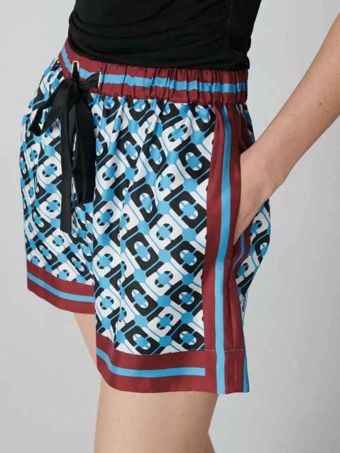 DVF Pants and Shorts Delfine Shorts Cane Link Blue 8211 Women