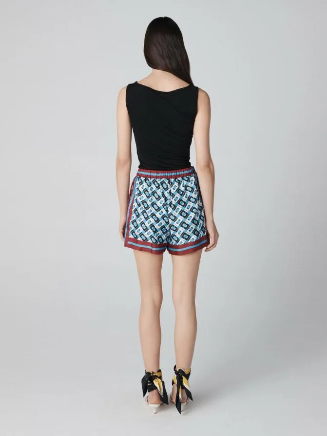 DVF Pants and Shorts Delfine Shorts Cane Link Blue 8211 Women