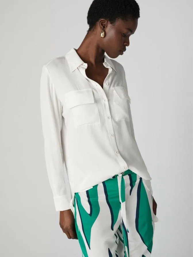 DVF Shirts and Tops Emanuelle Top Ivory 8211 Women