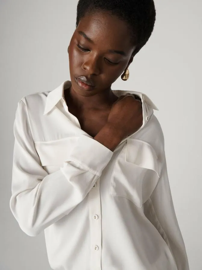 DVF Shirts and Tops Emanuelle Top Ivory 8211 Women