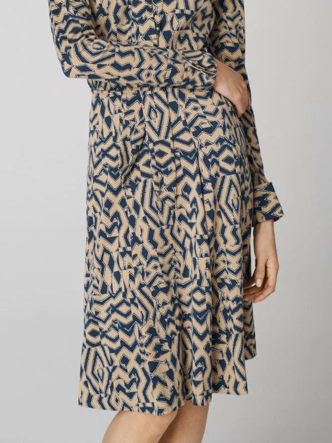 DVF Skirts Atlas Skirt Tiny Troy Maze Beige 8211 Women