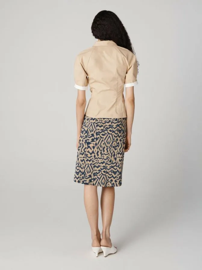 DVF Skirts Atlas Skirt Tiny Troy Maze Beige 8211 Women
