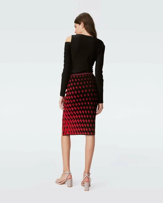 DVF Skirts Cassiopeia Skirt Bird Weave Pink Gradient 8211 Women
