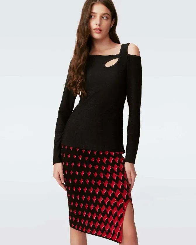 DVF Skirts Cassiopeia Skirt Bird Weave Pink Gradient 8211 Women