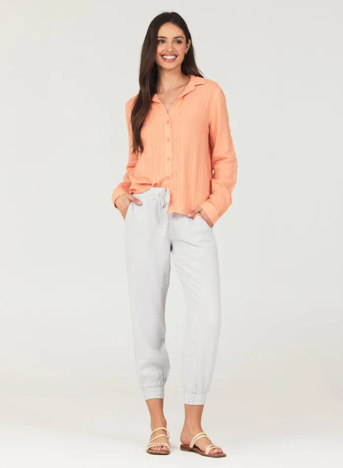 Easy Drawstring Jogger 8211 Foggy Sky Women Bella Dahl Pants