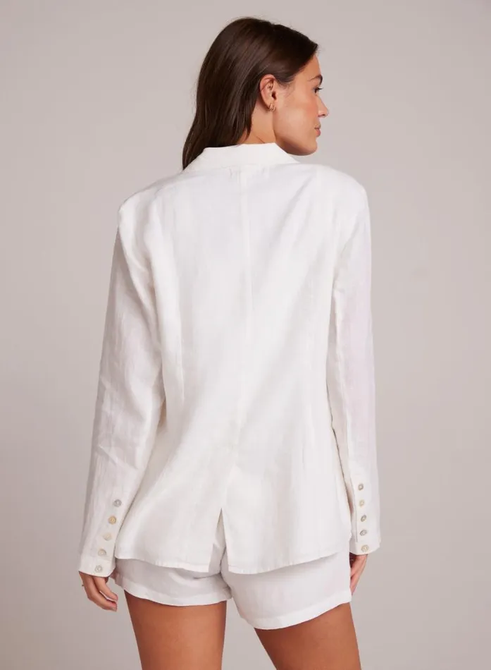 Easy Linen Longline Blazer 8211 White Women Bella Dahl Sweaters and Jackets Easy Linen Longline Blazer 8211 White Women Bella Dahl Sweaters and Jackets