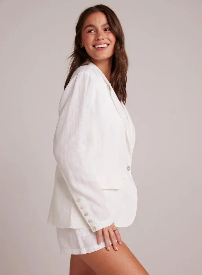 Easy Linen Longline Blazer 8211 White Women Bella Dahl Sweaters and Jackets Easy Linen Longline Blazer 8211 White Women Bella Dahl Sweaters and Jackets
