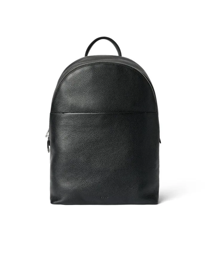 Ecco Backpacks Bags and Accessories ECCO Round Pack Large Pebbled Black