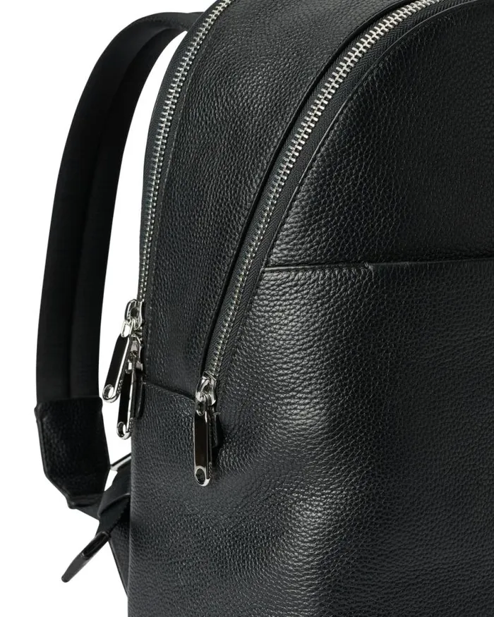 Ecco Backpacks Bags and Accessories ECCO Round Pack Large Pebbled Black Ecco Backpacks Bags and Accessories ECCO Round Pack Large Pebbled Black
